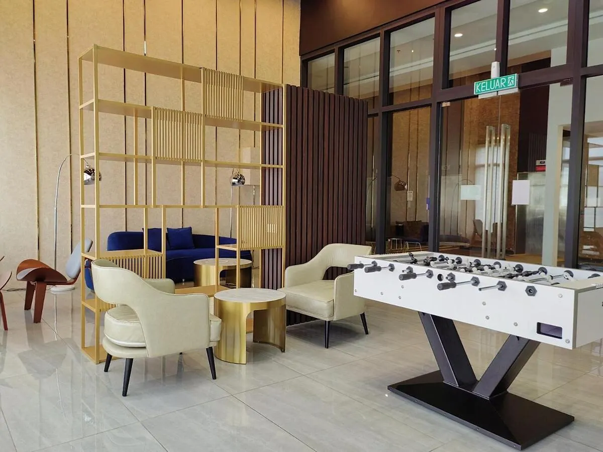 Lägenhet Urban Suites Jelutong Georgetown 2Br Leisure City Night View